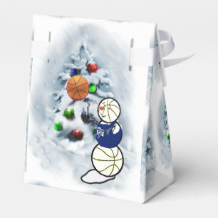 Ballotins Noël Snowman de basket-ball