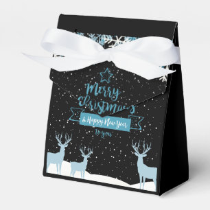 Ballotins Noir Bleu Joyeux Ballotin de Noël