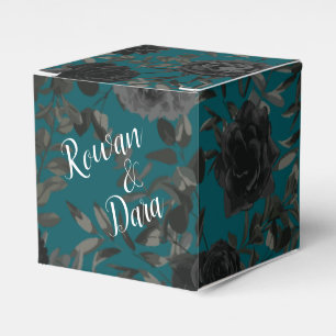 Ballotins Noir Turquoise Rose gothique Elégant Mariage