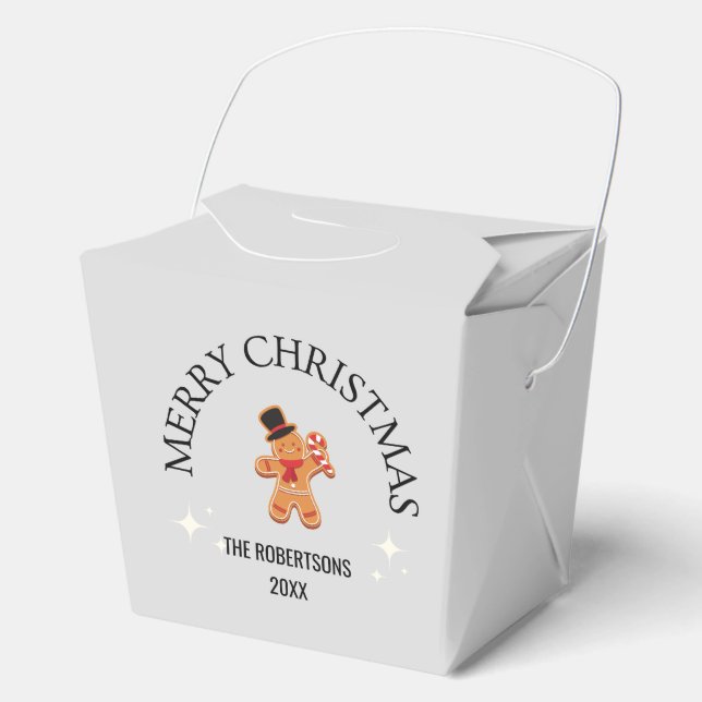Ballotins Nom personnalisé Joyeux Noël pain d'épices homme g (Recto)