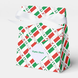 Ballotins Nom tricolore moderne ici Drapeau italien en mosaï