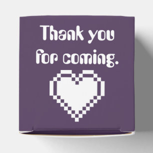 Ballotins Nos Coeurs 8 bits en Ballotin violet