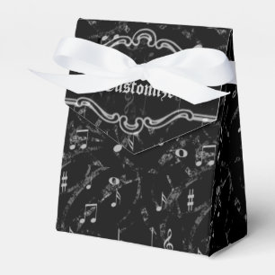 Ballotins Notes de musique noir et blanc Motif Ballotin de t
