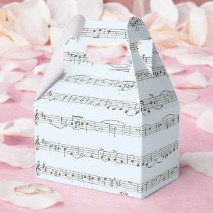 Ballotins Notes de musique vintage Bleu