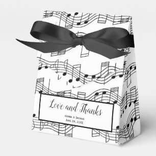 Ballotins Notes musicales Amour musical et Merci mariage Fav