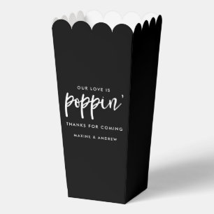 Ballotins Notre amour est Poppin's Black & White Mariage Pop