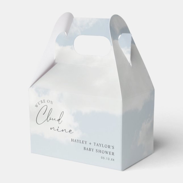 Ballotins Nous sommes sur le nuage 9 Baby showers cadeau (Verso)