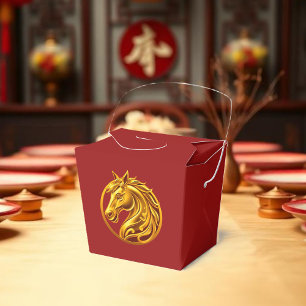 Ballotins Nouvelle année chinoise Cheval en or-