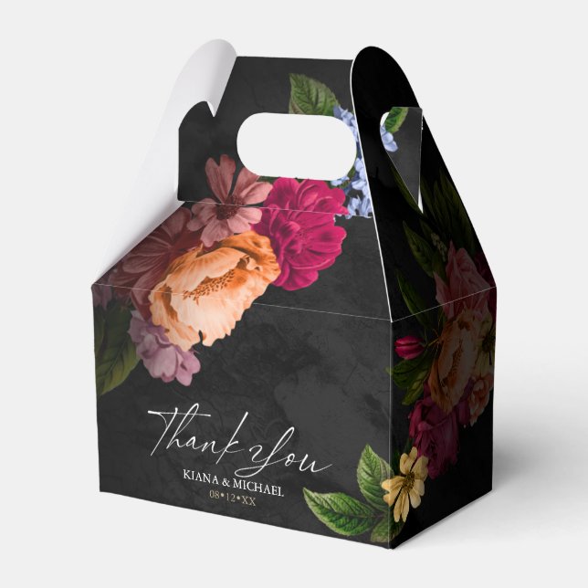 Ballotins Nuits Sultry Floral Mariage ID829 Favor (Verso)
