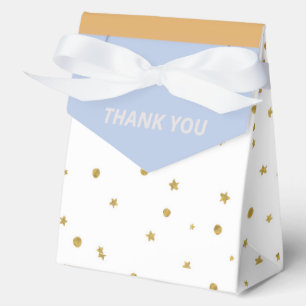 Ballotins Oh Baby Blue Gold Ginkgo Baby shower feuille