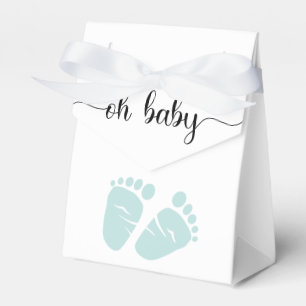 Ballotins Oh Baby Mint Baby shower pieds