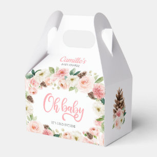 Ballotins Oh Bébé Hiver Blush Baby shower Floral rose