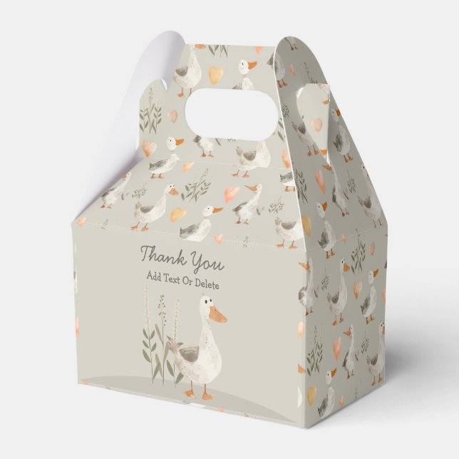 Ballotins Oie Aquarelle Cute - Ballotin personnalisable (Verso)