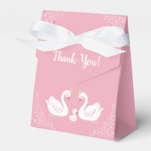 Ballotins Oiseau Baby shower de cygnes avec la Couronne Co-E