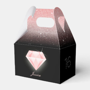 Ballotins Ombre rose Parties scintillant Diamond Anniversair