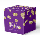 Or 60e anniversaire Merci Confetti violet