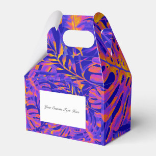 Ballotins Orange Bleu Électrique Feuilles de Palmier Tropica