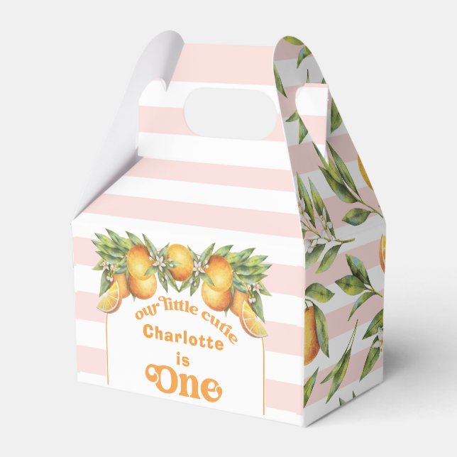 Ballotins Orange Citrus Little Cutie Un 1er Anniversaire Fav (Verso)