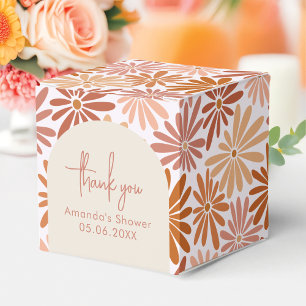 Ballotins Orange et rose Retro Floral Super Carré bébé