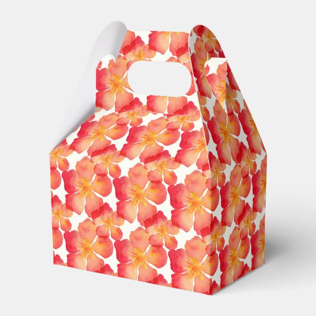 Ballotins Orange Oleander motif floral (Verso)