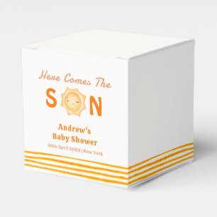 Ballotins Orange Stripes Voici Le Baby shower Du Fils