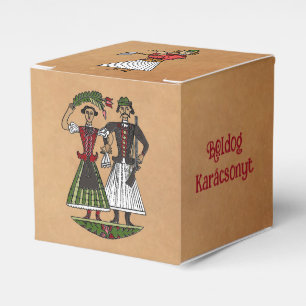 Ballotins Ornement en Cube Papier Cube Hongrois vintage