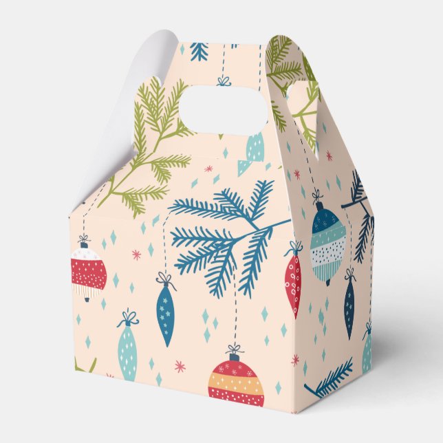 Ballotins Ornements de Noël à l'ancienne accrochés aux arbre (Verso)