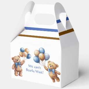 Ballotins Ours en Teddy Tan mignon avec Baby shower garçon d