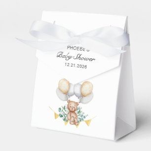 Ballotins Ours mignon avec ballons Baby shower garçon Eucaly