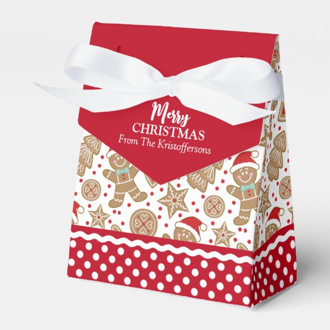 Ballotins Pain d'épices de Noël personnalisé (Verso)