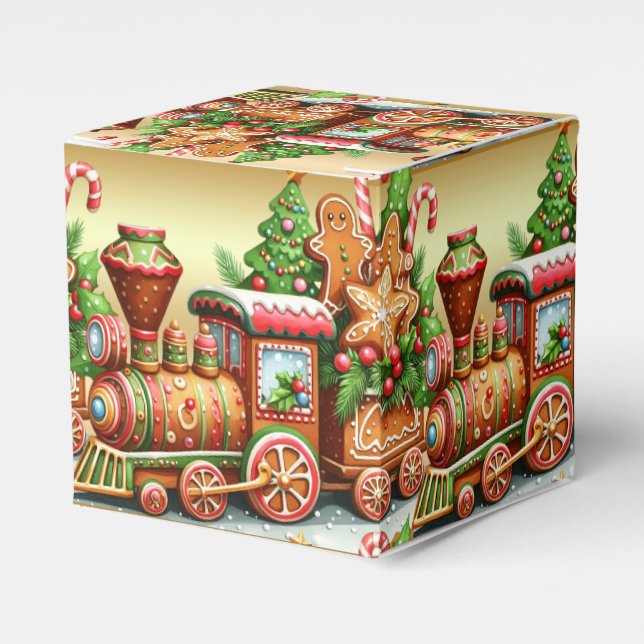 Ballotins Pain d'épices Train Vacances Boîte cadeau (Verso)