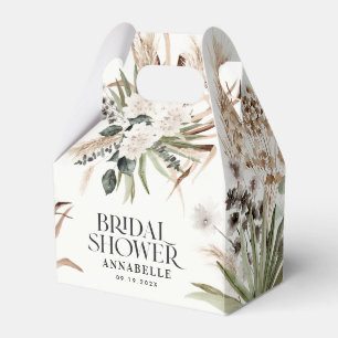 Ballotins Pampas de douche nuptiale noir moderne boho fête e