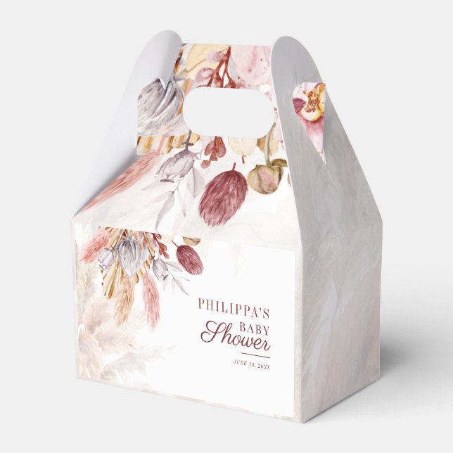 Ballotins Pampas Grass Terracotta Girl Baby shower (Verso)