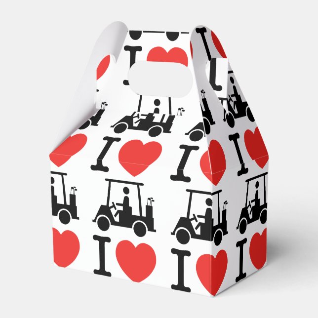 Ballotins Panier de golf I Heart (Love) (Verso)