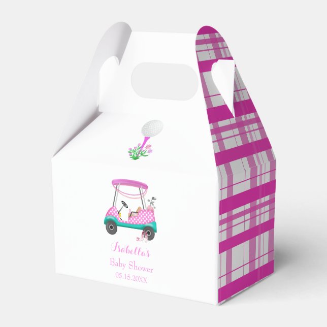 Ballotins Panier De Golf Rose Avec Baby shower De Fourniture (Verso)