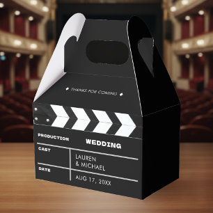 Ballotins Panneau de Clap de Mariage Film Cinéma Merci