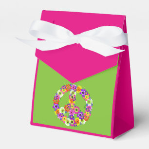 Ballotins Panneau de paix Floral sur Lime Green