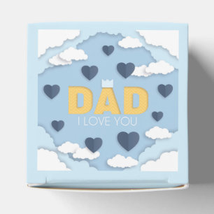 Ballotins Papa Je t'aime, fête des pères cadeau boîte cadeau