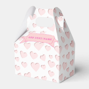 Ballotins Papier découpé en forme de coeur rose