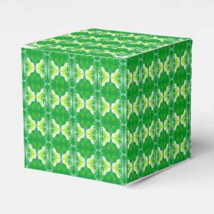 Ballotins Papier peint Art Déco motif - vert et blanc