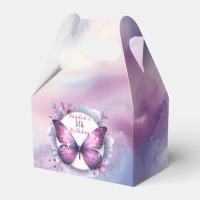 Ballotins Papillon de Parties scintillant violet - Anniversa (Verso)