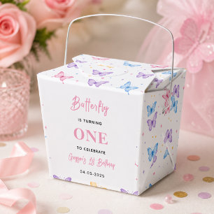 Ballotins Papillon Rose Violet Mignon 1er Anniversaire pour