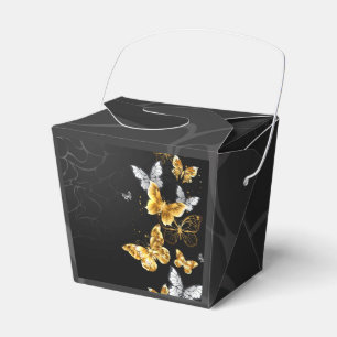 Ballotins Papillons blancs et dorés