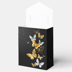 Ballotins Papillons blancs et dorés
