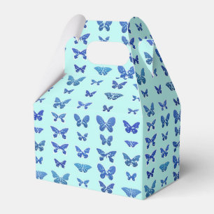 Ballotins Papillons, bleu, arrière - plan de turquoise