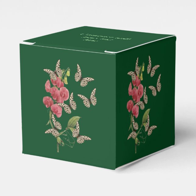 Ballotins Papillons Et Fleur De Pois Doux Personnalisé (Verso)