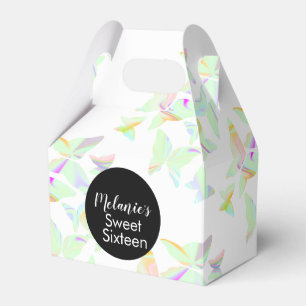 Ballotins Papillons holographiques fête Sweet Sixteen Favo