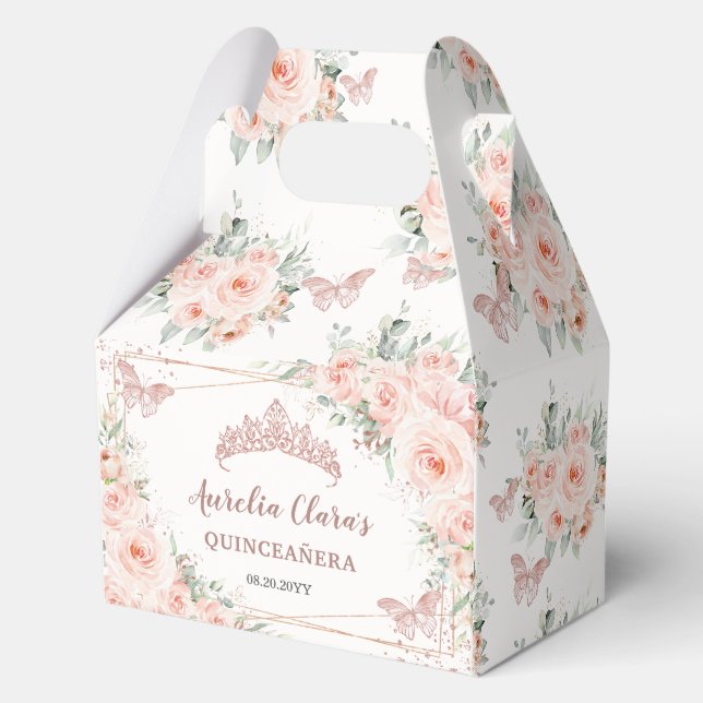 Ballotins Papillons Roses flush Quince XV Anniversaire (Recto)