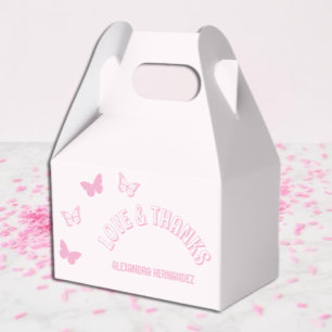 Ballotins Papillons roses Quinceanera