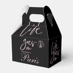 Ballotins Paris rose et noir